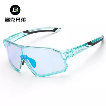 Детские велосипедные очки Locke Brothers, меняющие цвет, велосипедные, молодежные, для занятий спортом на открытом воздухе, прозрачные синие/белые, меняющие цвет, ледяные синие ROCKBROS