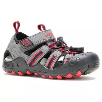 Детские водные сандалии в форме краба Little/Big Kid Kamik, цвет charcoal/red
