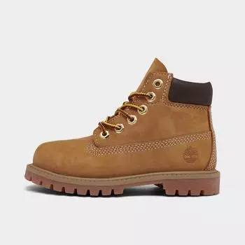 Детские водонепроницаемые ботинки Timberland 6 дюймов премиум-класса для малышей, коричневый