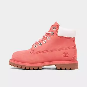 Детские водонепроницаемые ботинки Timberland 6 дюймов премиум-класса для малышей, розовый