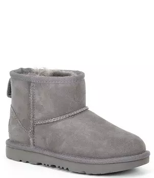 Детские водонепроницаемые ботинки UGG Classic Mini II (подростковые), серый