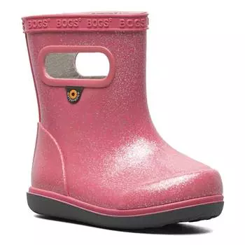 Детские водонепроницаемые дождевые сапоги Skipper II для малышей Bogs, розовый