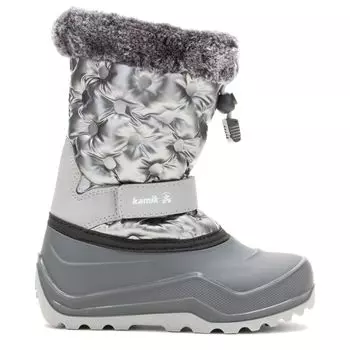 Детские водонепроницаемые зимние ботинки Penny 3 для маленьких/больших детей Kamik, серебряный