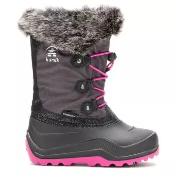 Детские водонепроницаемые зимние ботинки Powdery 3 для маленьких/больших детей Kamik, цвет charcoal