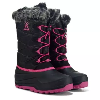 Детские водонепроницаемые зимние ботинки Snoangel для маленьких/больших детей Kamik, черный