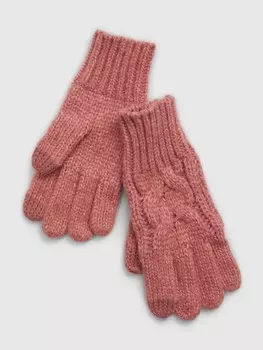 Детские вязаные перчатки Gap, розовый