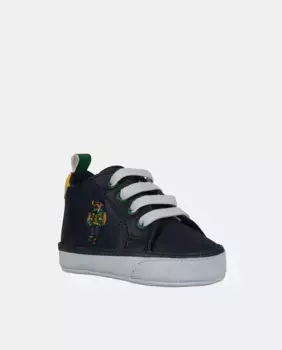 Детские высокие эластичные кроссовки в форме шлема Quilton Bear Polo Ralph Lauren, синий