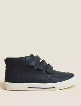 Детские высокие кеды Freshfeet Riptape (1 большой – 7 больших размеров) Marks & Spencer, темно-синий