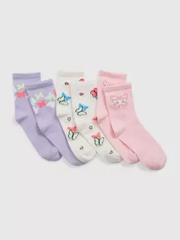 Детские высокие носки, 3 пары. Gap, мультиколор