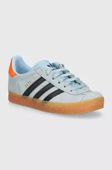 Детские замшевые кроссовки adidas Originals GAZELLE C, синий