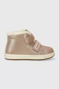 Детские замшевые кроссовки B364ZA 07722 B TROTTOLA WPF Geox, розовый