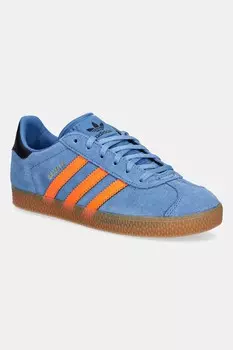 Детские замшевые кроссовки GAZELLE Adidas Originals, синий