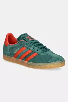 Детские замшевые кроссовки GAZELLE Adidas Originals, зеленый