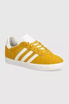 Детские замшевые кроссовки GAZELLE adidas Originals, желтый