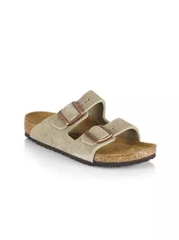 Детские замшевые сандалии Arizona с двойной пряжкой Birkenstock