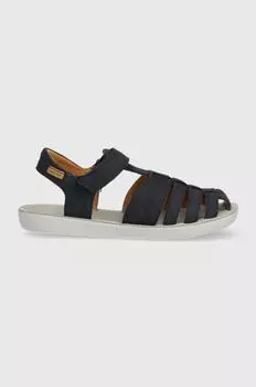 Детские замшевые сандалии Shoo Pom, темно-синий