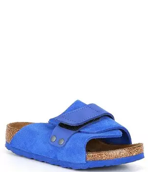 Детские замшевые шлепанцы Birkenstock Kyoto (для малышей), синий