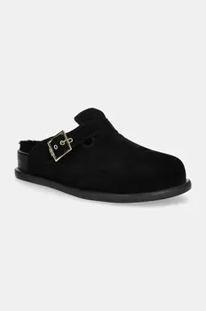 Детские замшевые тапочки Elisabetta Franchi, черный