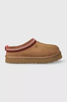 Детские замшевые тапочки K TAZZ Ugg, бежевый