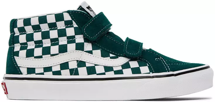 Детские зелено-белые кроссовки Sk8-Mid Reissue V для больших детей Vans