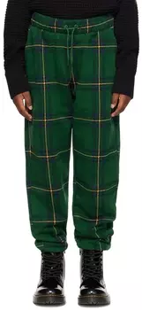 Детские зеленые брюки в клетку Mini Rodini