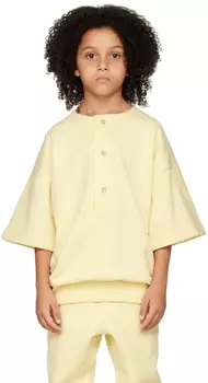 Детские желтые большие футболки-хенли Fear of God ESSENTIALS