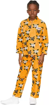 Детские желтые брюки для отдыха с розами Mini Rodini