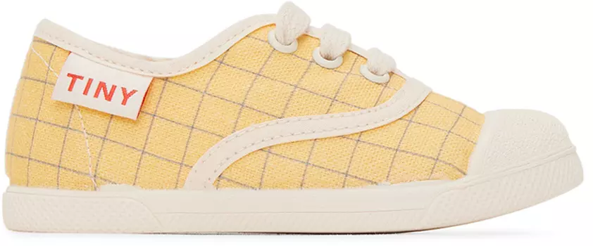 Детские желтые и синие кроссовки в сетку TINYCOTTONS