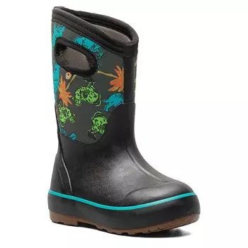 Детские зимние ботинки Classic II без застежки для малышей/маленьких/больших детей Bogs, черный