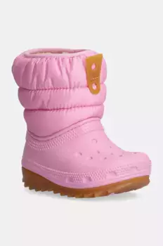 Детские зимние ботинки CLASSIC NEO PUFF BOOT Crocs, розовый