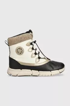 Детские зимние ботинки Geox, бежевый