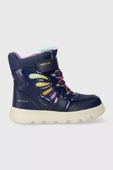 Детские зимние ботинки Geox, темно-синий