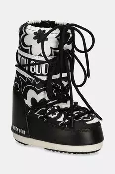 Детские зимние ботинки ICON FLOWER Moon Boot, черный
