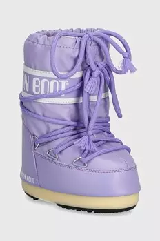 Детские зимние ботинки ICON NYLON Moon Boot, фиолетовый