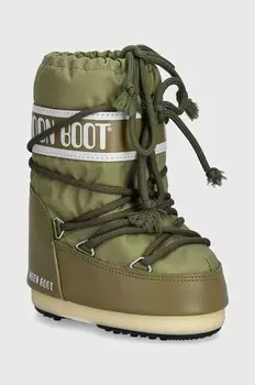 Детские зимние ботинки ICON NYLON Moon Boot, зеленый