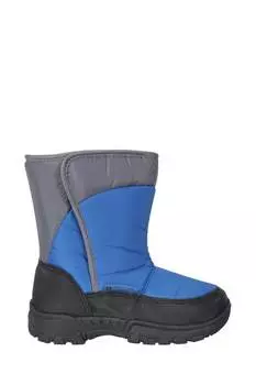 Детские зимние ботинки карибу с одинарными полосками и подкладкой из искусственной овчины Mountain Warehouse, синий