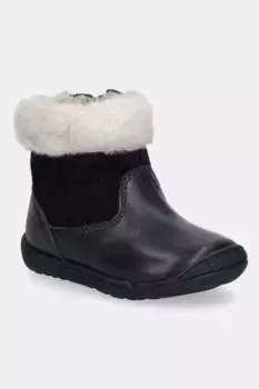 Детские зимние ботинки MACCHIA Geox, темно-синий
