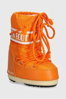 Детские зимние ботинки Moon Boot ICON NYLON, оранжевый