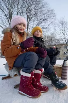 Детские зимние ботинки Reima, красный