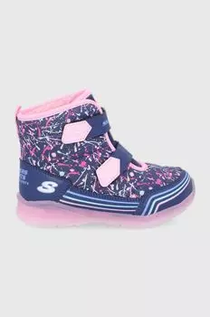 Детские зимние ботинки Skechers, темно-синий