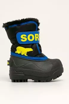 Детские зимние ботинки Snow Commander Sorel, черный