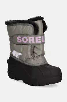 Детские зимние ботинки TODDLER SNOW COMMAND Sorel, серый