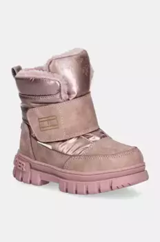 Детские зимние ботинки Tommy Hilfiger, розовый