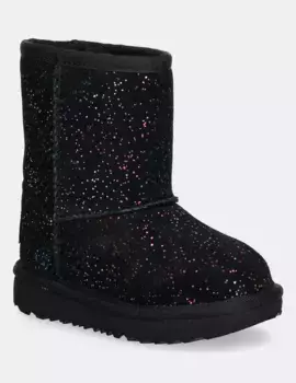 Детские зимние сапоги UGG CLASSIC II SHIMMER SKY, черный