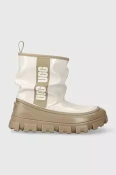 Детские зимние сапоги UGG KIDS CLASSIC BRELLAH MINI, бежевый