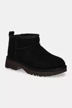 Детские зимние сапоги UGG KIDS CLASSIC ULTRA MINI NEW HEIGHTS, черный