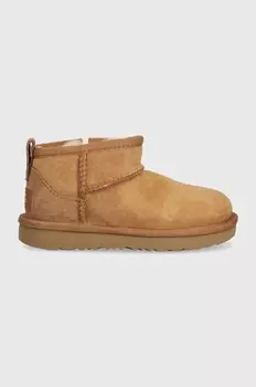 Детские зимние сапоги UGG T CLASSIC ULTRA MINI, бежевый