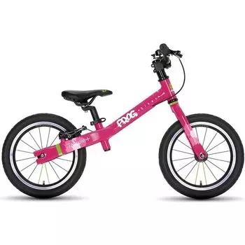 Детский беговел Frog 14", розовый