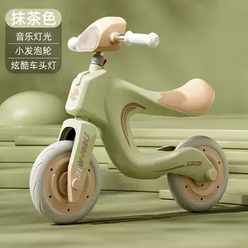 Детский беговел-самокат «Ослепительный кит», легкий 10-дюймовый пенопластовый велосипед для детей 2–7 лет, без подсветки и музыки, цвет маття XUANJING