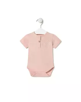 Детский боди из гладкокрашеного хлопка Tous, розовый